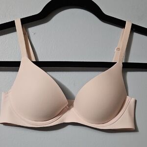 Aerie Smoothez Soft Pink Pull Over Push Up Underwire Seamless Bra Size 32A